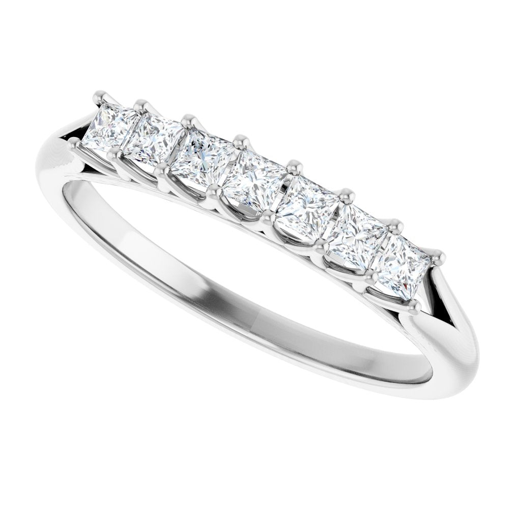 14K White 1/3 CTW Natural Diamond Anniversary Band