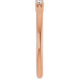 14K Rose Gold 1/5 CTW Natural Diamond Anniversary Band