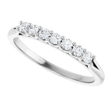 14K White 1/5 CTW Natural Diamond Anniversary Band