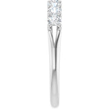 14K White 3/8 CTW Lab-Grown Diamond Anniversary Band