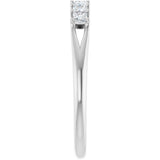 14K White 1/3 CTW Natural Diamond Anniversary Band