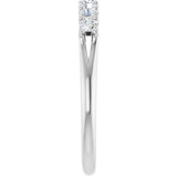 14K White 3/8 CTW Lab-Grown Diamond Anniversary Band