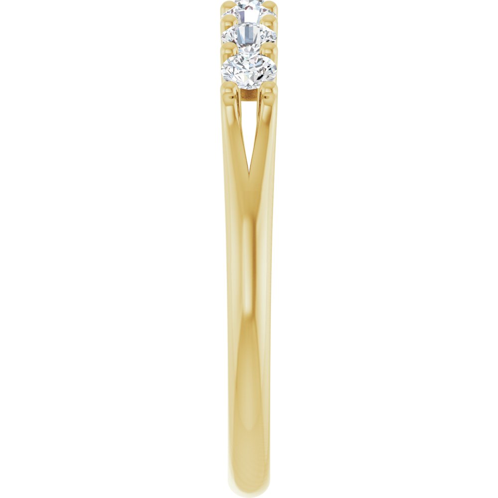 14K Yellow 3/8 CTW Lab-Grown Diamond Anniversary Band