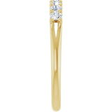 14K Yellow 3/8 CTW Lab-Grown Diamond Anniversary Band