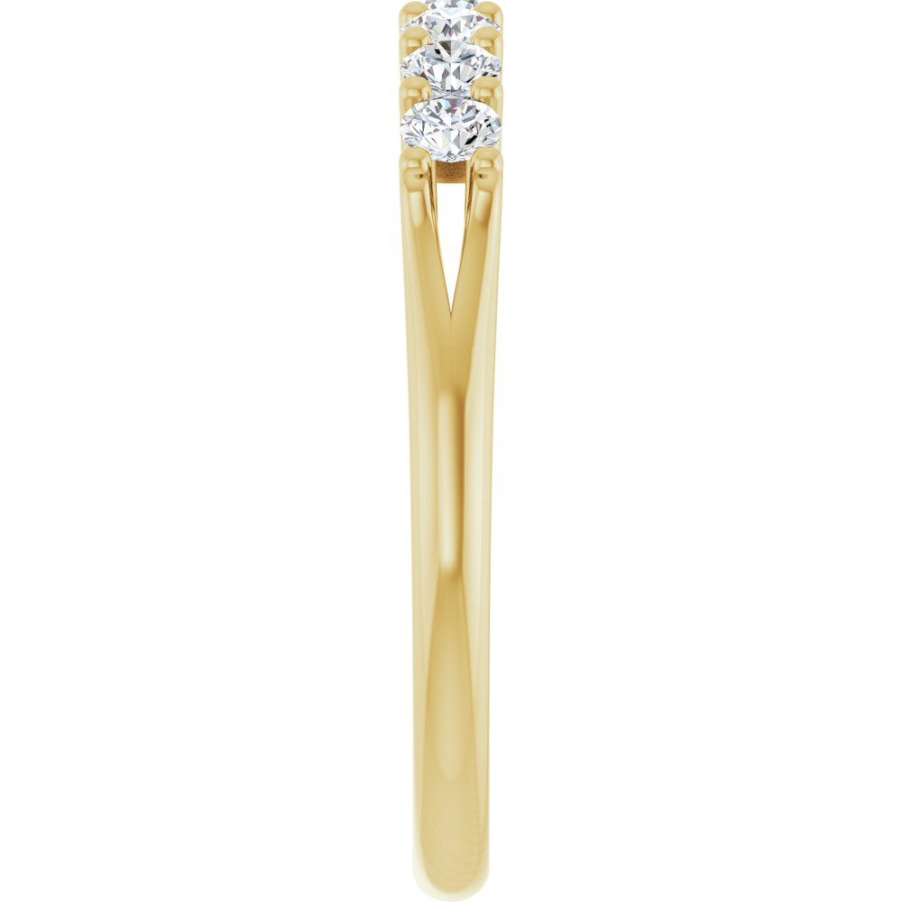 14K Yellow Gold 3/8 CTW Lab-Grown Diamond Anniversary Band