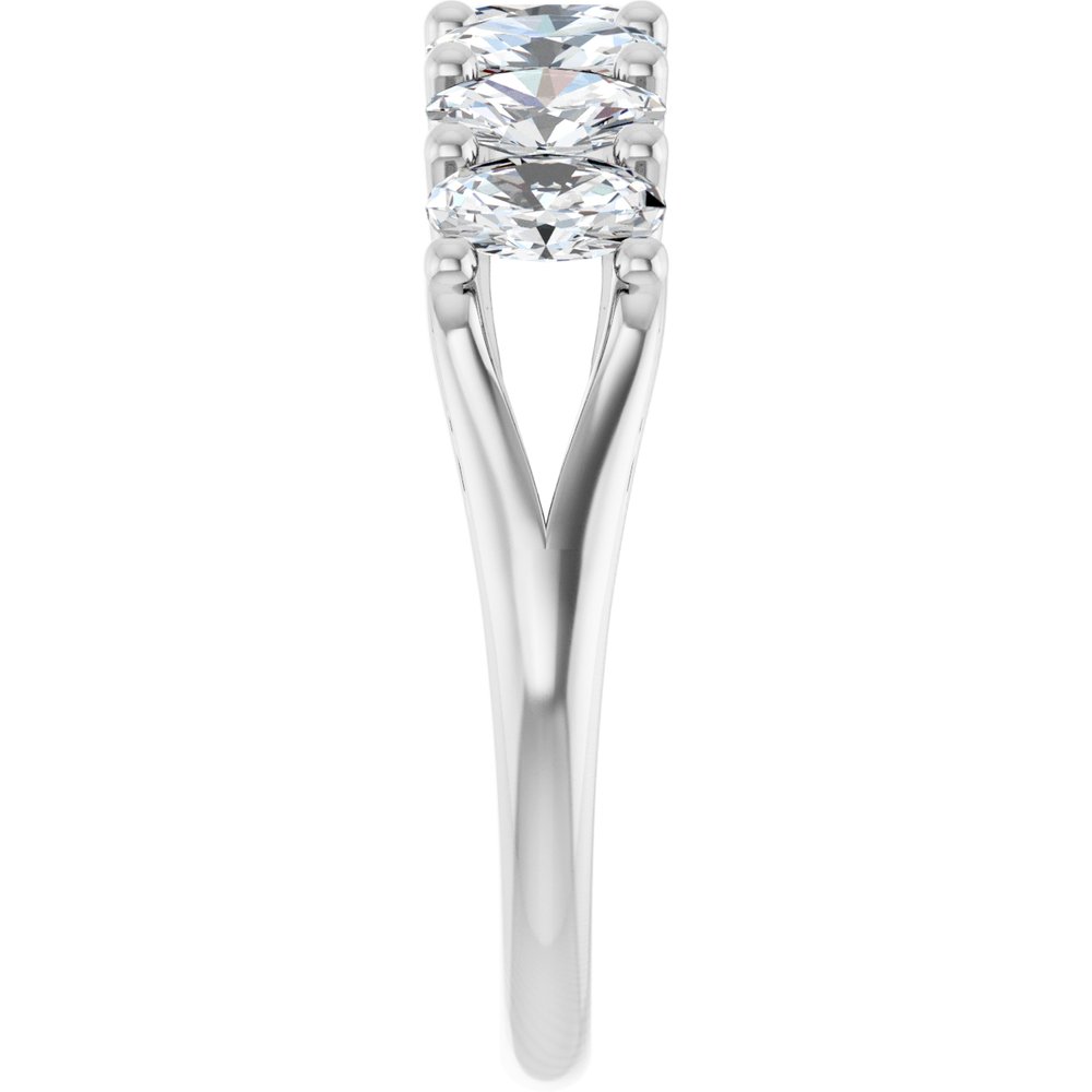 14K White Gold 1 1/3 CTW Lab-Grown Diamond Anniversary Band