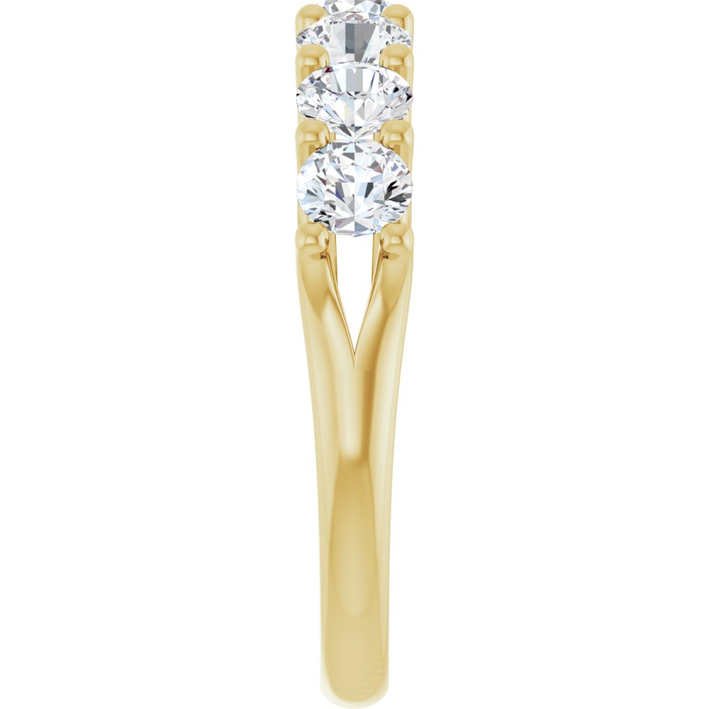 14K Yellow Gold 1 1/3 CTW Lab-Grown Diamond Anniversary Band