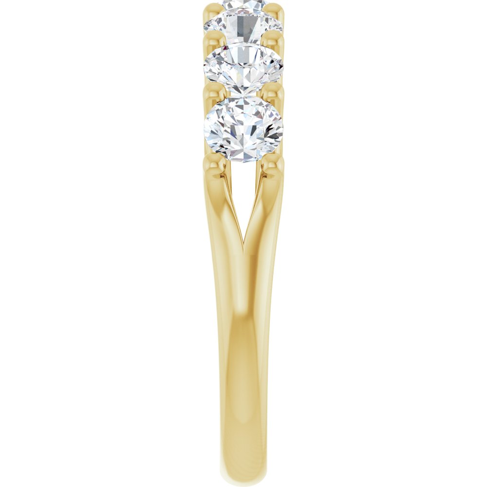 14K Yellow 1 1/3 CTW Lab-Grown Diamond Anniversary Band