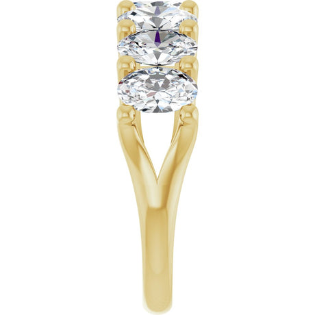 14K Yellow Gold 2 1/2 CTW Lab-Grown Diamond Anniversary Band