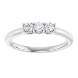 14K White 1/5 CTW Natural Diamond Anniversary Band