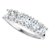 14K White Gold 1 1/3 CTW Lab-Grown Diamond Anniversary Band