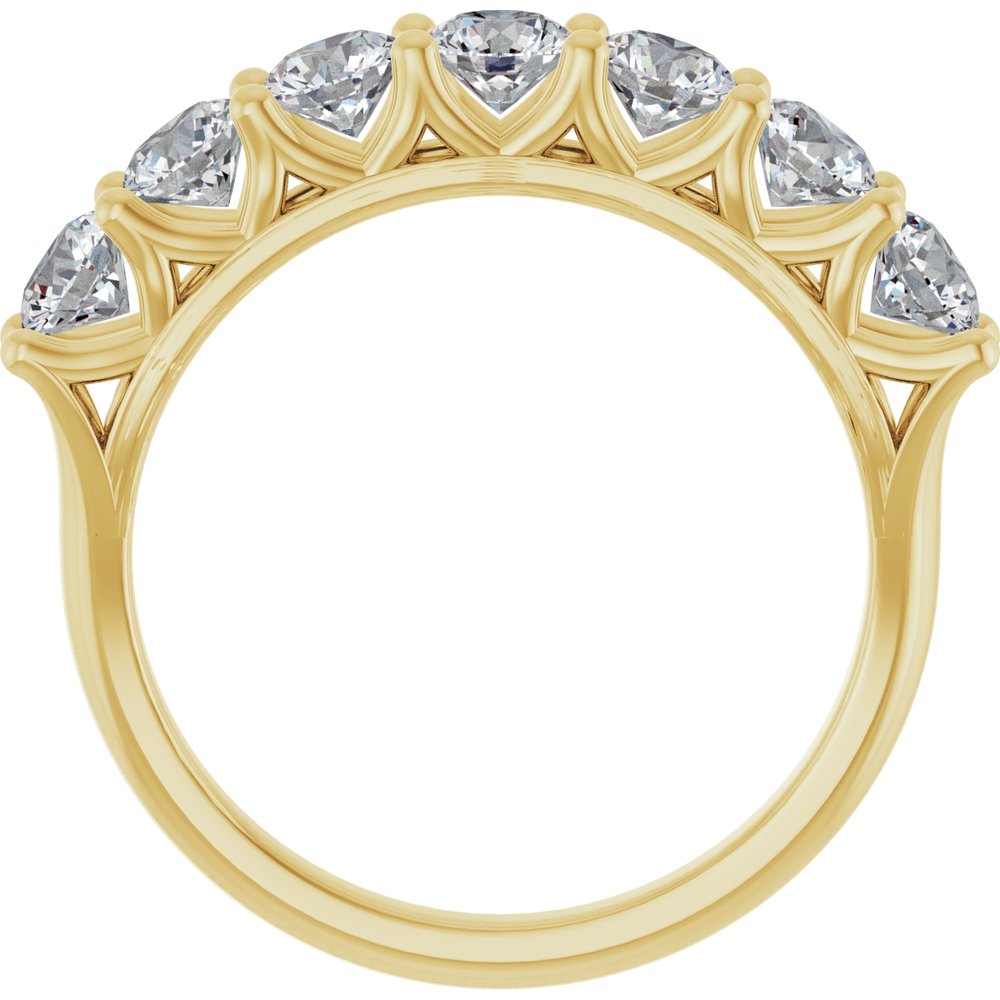 14K Yellow 1 1/3 CTW Lab-Grown Diamond Anniversary Band