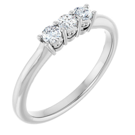 14K White 1/5 CTW Natural Diamond Anniversary Band