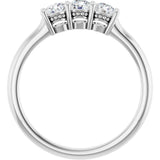 14K White 5/8 CTW Natural Diamond Anniversary Band