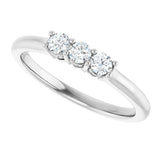 14K White 1/5 CTW Natural Diamond Anniversary Band