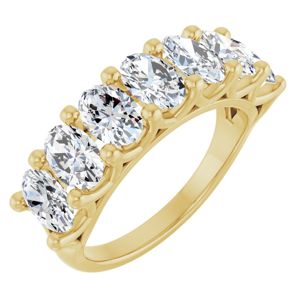 14K Yellow Gold 2 1/2 CTW Lab-Grown Diamond Anniversary Band