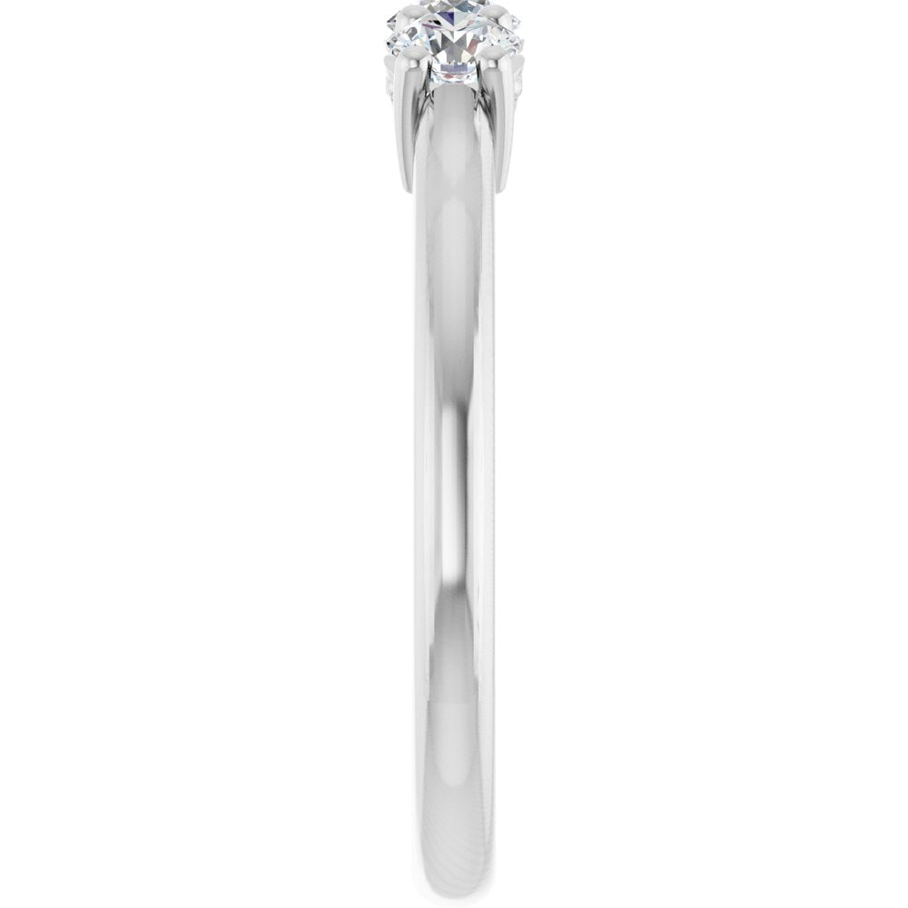 14K White 5/8 CTW Natural Diamond Anniversary Band