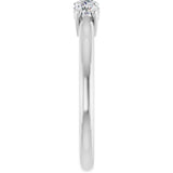 14K White 5/8 CTW Natural Diamond Anniversary Band