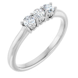 14K White 1/3 CTW Natural Diamond Anniversary Band