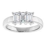 14K White Gold 1 CTW Lab-Grown Diamond Anniversary Band