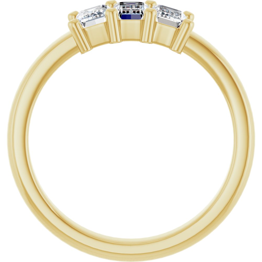14K Yellow Gold 1 CTW Lab-Grown Diamond Anniversary Band