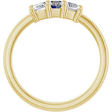 14K Yellow Gold 1 CTW Lab-Grown Diamond Anniversary Band