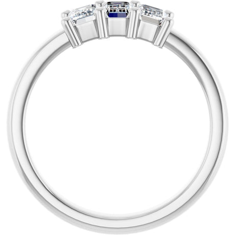 14K White Gold 1 CTW Lab-Grown Diamond Anniversary Band