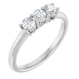 14K White 5/8 CTW Natural Diamond Anniversary Band