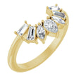 14K Yellow Gold 1/2 CTW Lab-Grown Diamond Contour Band