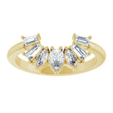 14K Yellow Gold 1/2 CTW Lab-Grown Diamond Contour Band
