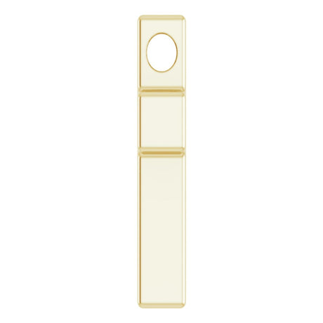 14K Yellow Gold Petite Cross Slide Pendant