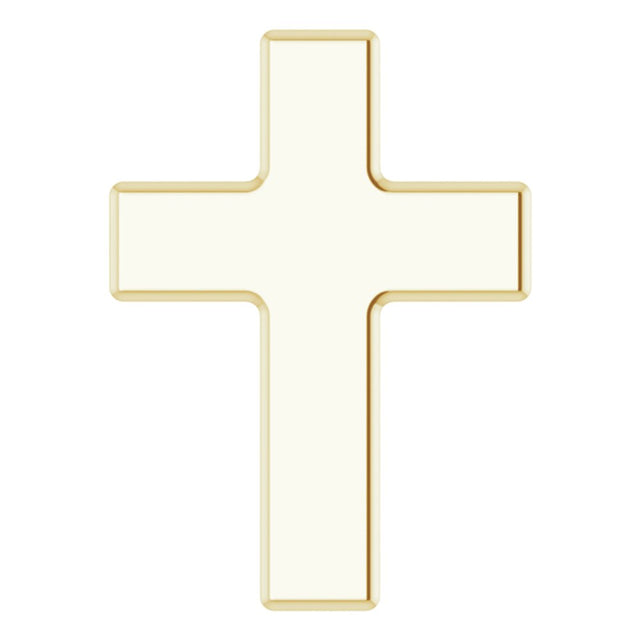 14K Yellow Gold Petite Cross Slide Pendant