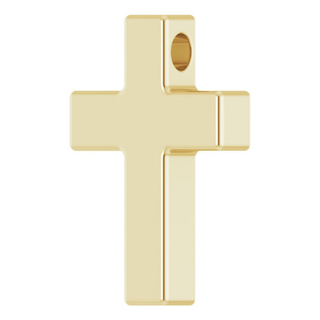 14K Yellow Gold Petite Cross Slide Pendant