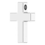 14K White Gold Petite Cross Slide Pendant
