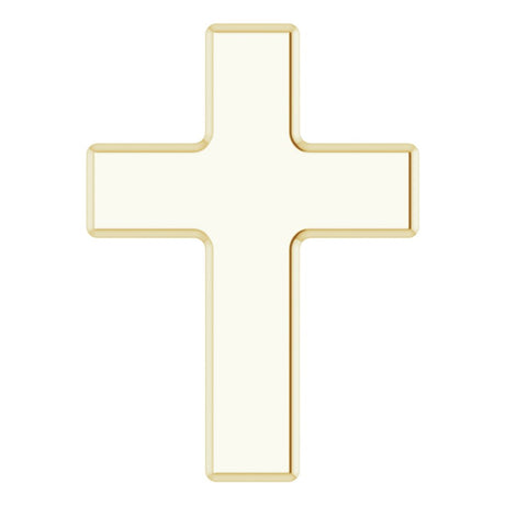 14K Yellow Gold Petite Cross Slide Pendant