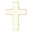 14K Yellow Gold Petite Cross Slide Pendant