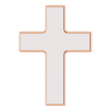 14K Rose Gold Petite Cross Slide Pendant