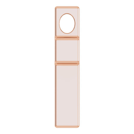 14K Rose Gold Petite Cross Slide Pendant
