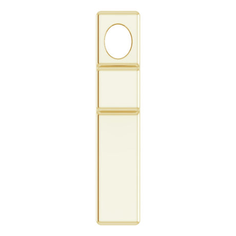 18K Yellow Gold-Plated Sterling Silver Petite Cross Slide Pendant