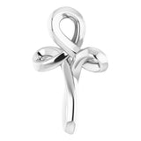 Sterling Silver 13.35x10.42 mm Youth Cross Pendant