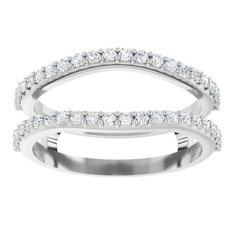 14K White Gold 1/3 CTW Lab-Grown Diamond  Ring Guard