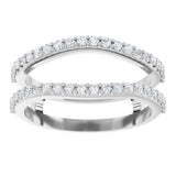 14K White Gold 1/3 CTW Lab-Grown Diamond  Ring Guard