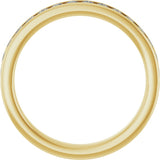 14K Yellow 1/2 CTW Lab-Grown Diamond Anniversary Band