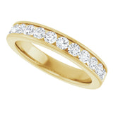 14K Yellow 3/4 CTW Lab-Grown Diamond Anniversary Band