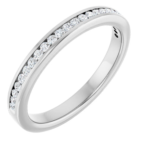 14K White 1/5 CTW Natural Diamond Anniversary Band