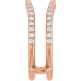 14K Rose Gold 1/4 CTW Natural Diamond Ring Guard