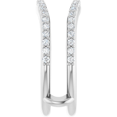 14K White Gold 1/3 CTW Lab-Grown Diamond  Ring Guard