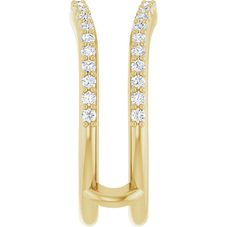 14K Yellow Gold 1/4 CTW Natural Diamond Ring Guard