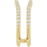 14K Yellow Gold 1/4 CTW Natural Diamond Ring Guard