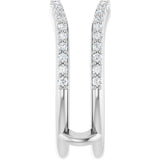 14K White Gold 1/3 CTW Lab-Grown Diamond  Ring Guard